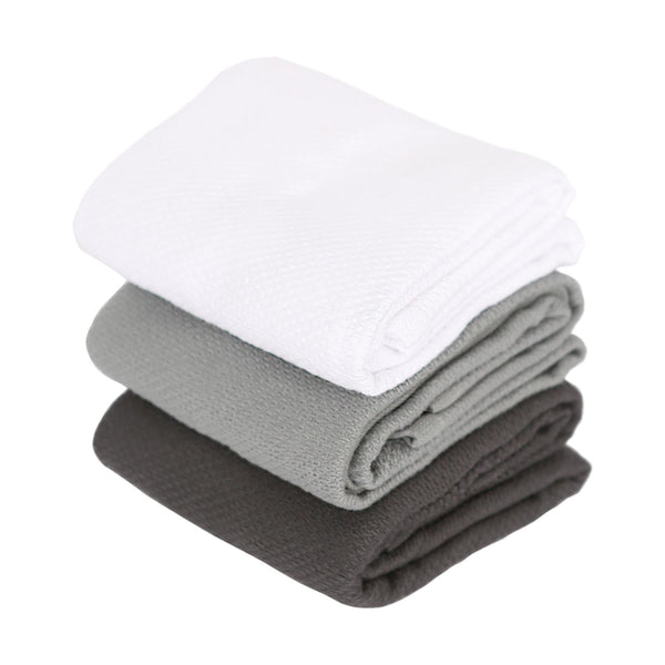 nicola spring Deluxe 100% Cotton Tea Towel Set - 60cm x 40cm