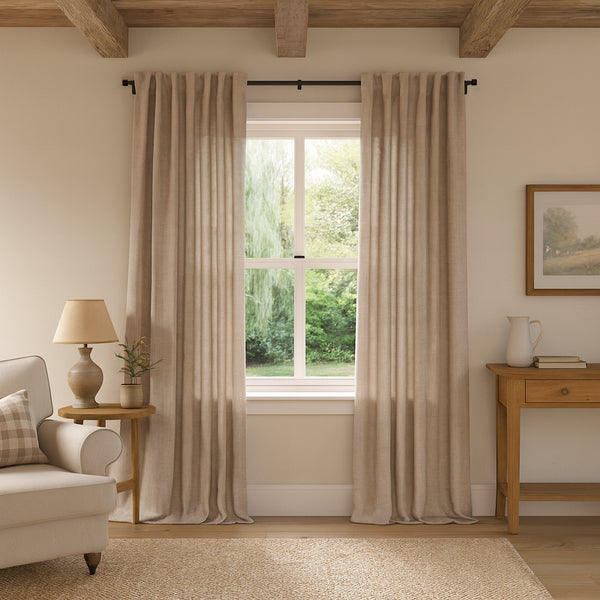 Nicola Spring Extendable Metal Curtain Pole Kit - 77 To 150cm
