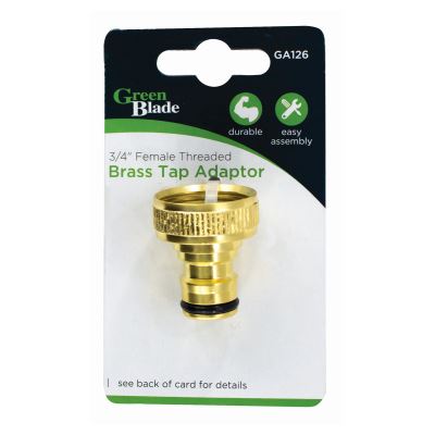 nicola spring Female Brass Threaded Tap Adaptor - 3/4"
