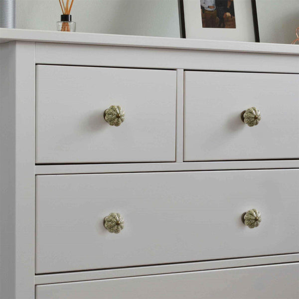 Nicola Spring Floral Ceramic Cabinet Knobs - 9 Colours