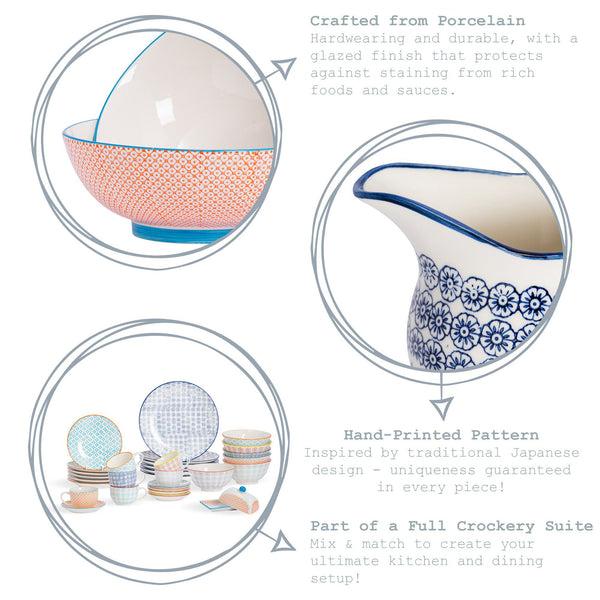 Nicola Spring Floral Hand Printed Stoneware Egg Cups - Pack Of Two