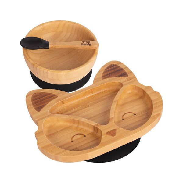 Nicola Spring Flynn The Fox Bamboo Suction Dinner Set