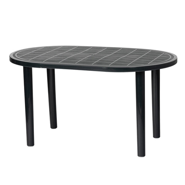 Nicola Spring Four-Seater Oval Gala Garden Dining Table 140cm X 90cm