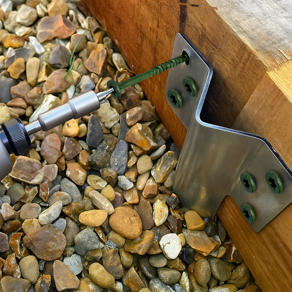 Nicola Spring Galvanised Steel Railway Sleeper Brackets - 40cm - Pack Of 10