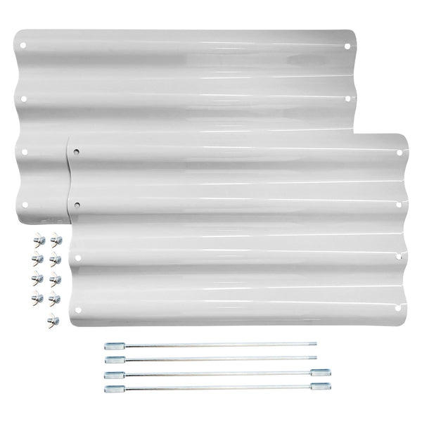 Nicola Spring Galvanised Steel Raised Garden Bed Extension Set - 50cm