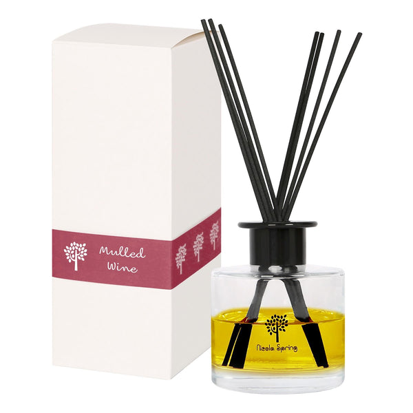 nicola spring Glass Reed Diffuser - 200ml - Mulled Wine
