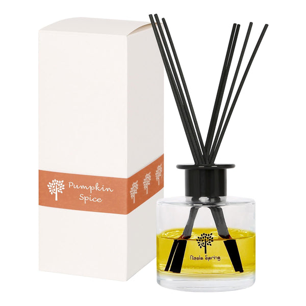 nicola spring Glass Reed Diffuser - 200ml - Pumpkin Spice