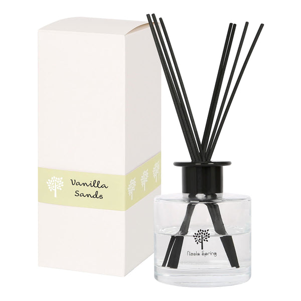 nicola spring Glass Reed Diffuser - 200ml - Vanilla Sands
