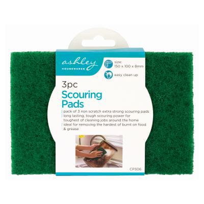 nicola spring Green Heavy-Duty Scouring Pads - Pack of 3