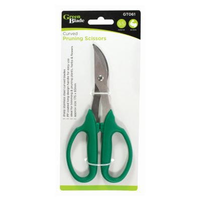 nicola spring Green Stainless Steel Curved Garden Scissors - 17.5cm
