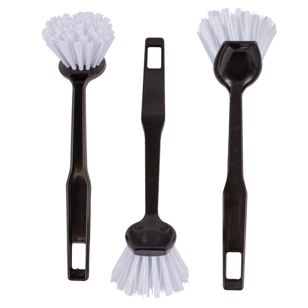 nicola spring Grey Polypropylene Dish Brushes - Pack of 3