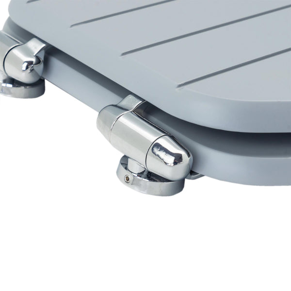 Nicola Spring Grey Soft Close Tongue & Groove Toilet Seat