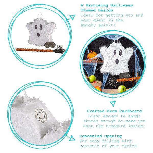 Nicola Spring Halloween Large Ghost Pinata Party Set