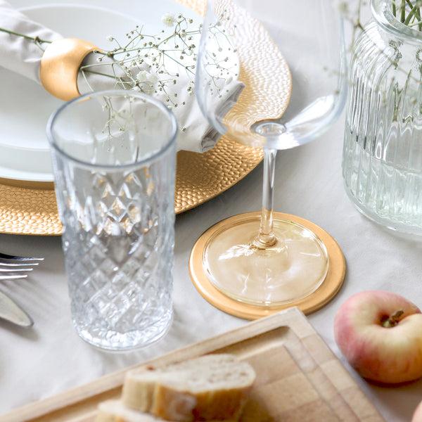 Nicola Spring Hammered Melamine Charger Plates - Pack Of Six