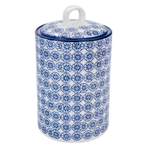 nicola spring Hand Printed Stoneware Kitchen Canister