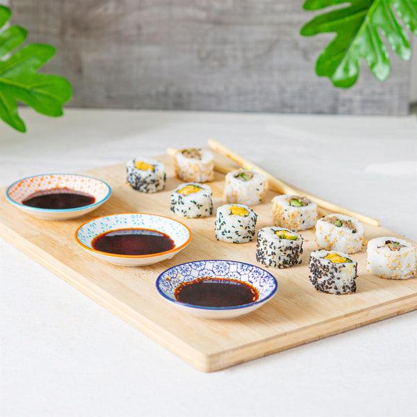 Nicola Spring Hand-Printed Stoneware Sauce Dishes - 10cm - Pack Of 6