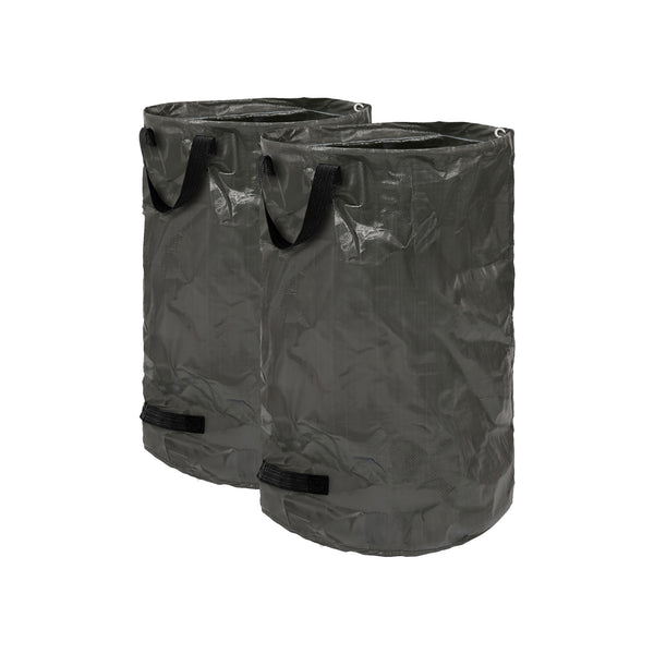 nicola spring Heavy-Duty Garden Waste Bags - Black - Pack of 2