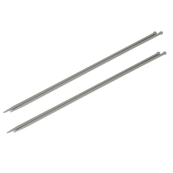 nicola spring Knitting Needles - 4.5/5mm x 35cm - Grey - Pack of 4