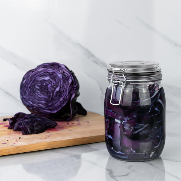 Nicola Spring Large Glass Storage Jar Seals - Pack Of Six