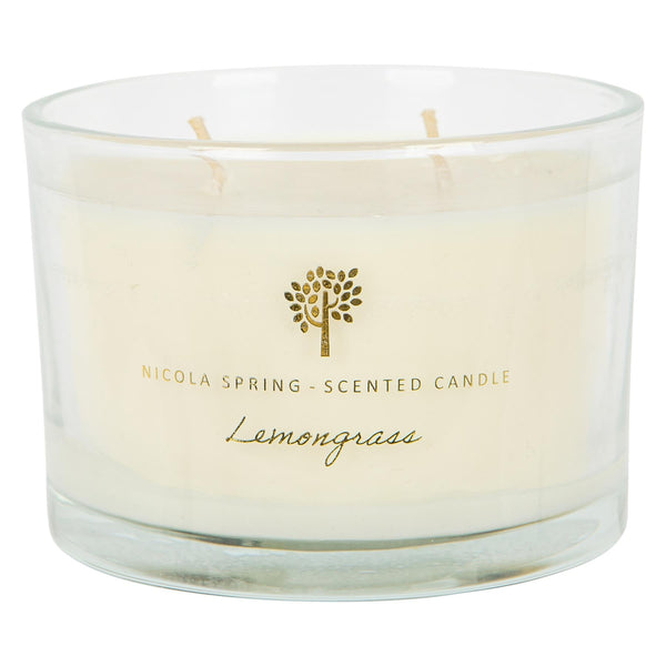 nicola spring Lemongrass 350g Soy Wax Scented Candle