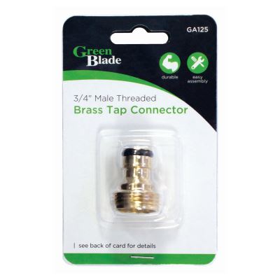 nicola spring Male Brass Threaded Tap Connector - 3/4"