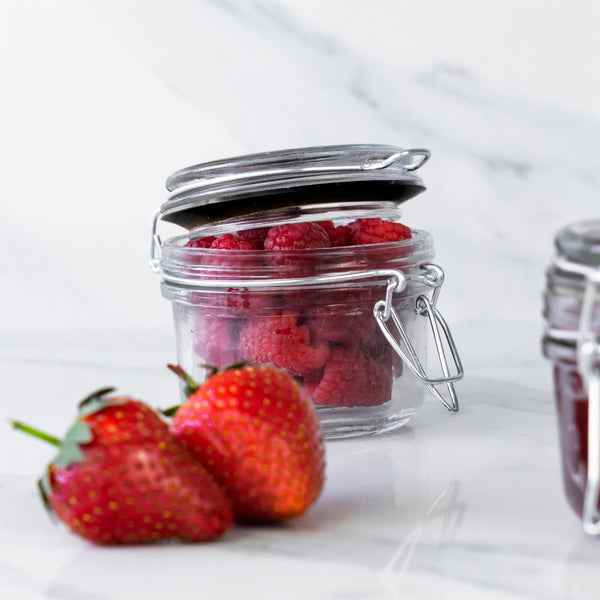 Nicola Spring Medium Glass Storage Jar Seals - Pack Of Six