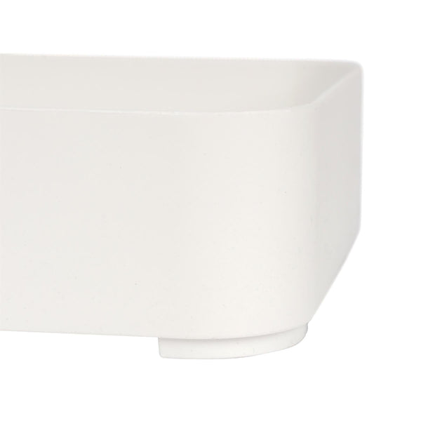 Nicola Spring Medium Stackable White Plastic Storage Bin