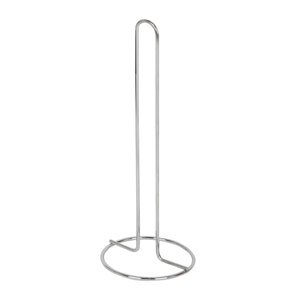 nicola spring Metal Kitchen Roll Holder - 12.5cm x 32.5cm - Silver