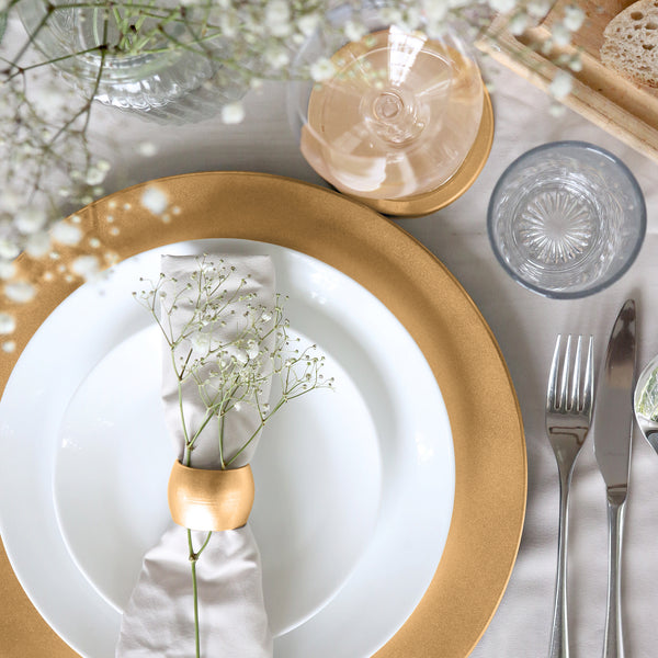 Nicola Spring Metallic Melamine Coasters - Pack Of Six