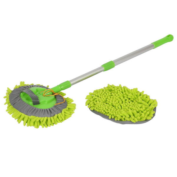 nicola spring Microfibre Extendable Car Wash Brush - 43" - Green