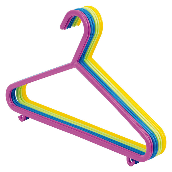 nicola spring Multi Plastic Children's Hangers - Pack of 8