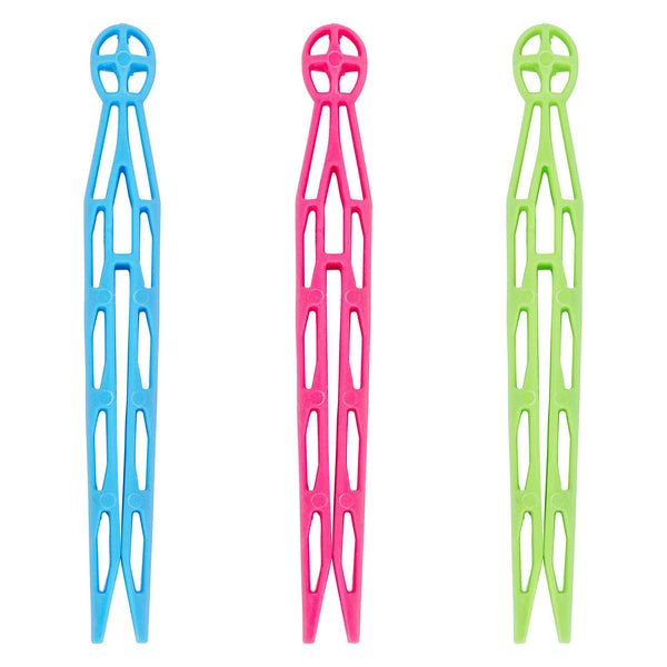Nicola Spring Multi Plastic Dolly Clothes Pegs - Pack Of 24