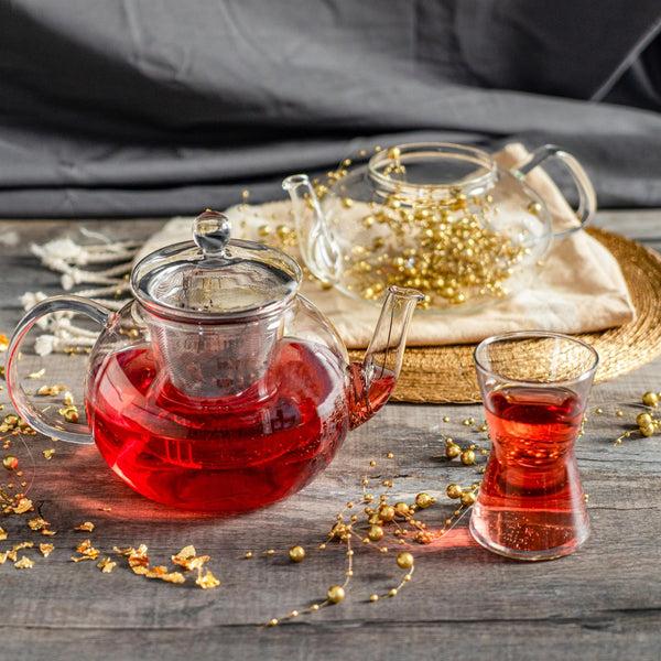 Nicola Spring 1.1L Glass Infuser Teapot