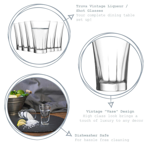 Nicola Spring 100ml Truva Shot Glasses - Pack Of Six