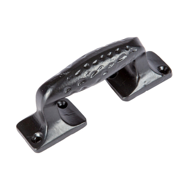 nicola spring 100mm Black Forged Barn Door Handle