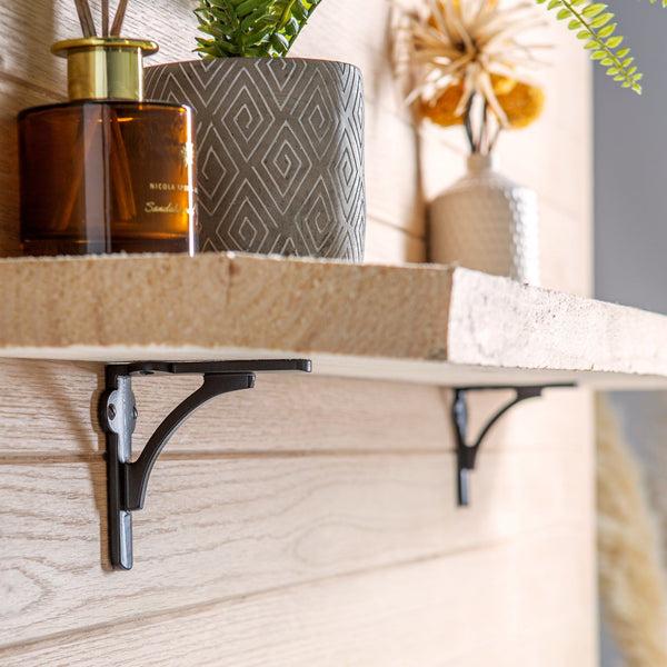 Nicola Spring 100mm Curved Iron Shelf Bracket
