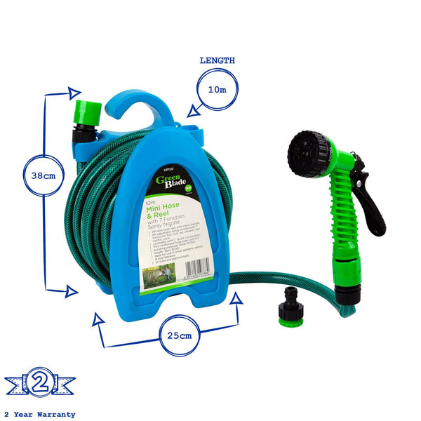 Nicola Spring 10m Mini Hose With Spray Gun