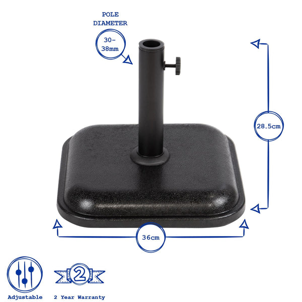 Nicola Spring 11kg Concrete Parasol Base
