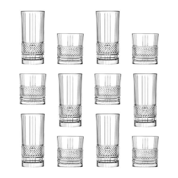 nicola spring 12 Piece Brillante Glassware Set