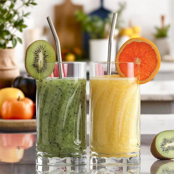 Nicola Spring 12 Piece Wave Glassware Set