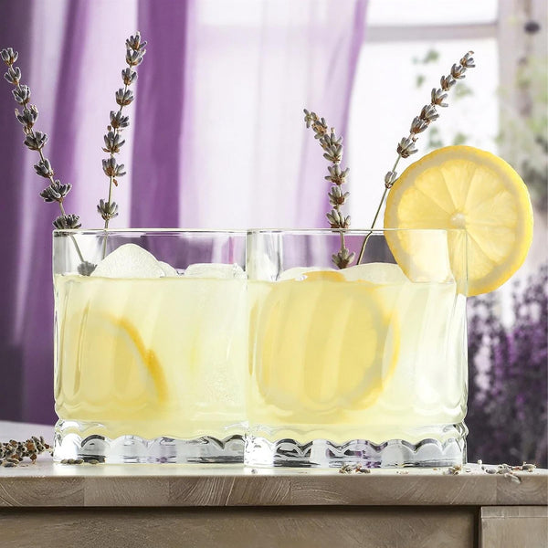 Nicola Spring 12 Piece Wave Glassware Set