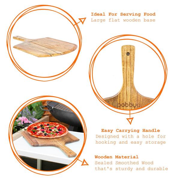 Nicola Spring 12" Wooden Pizza Peel