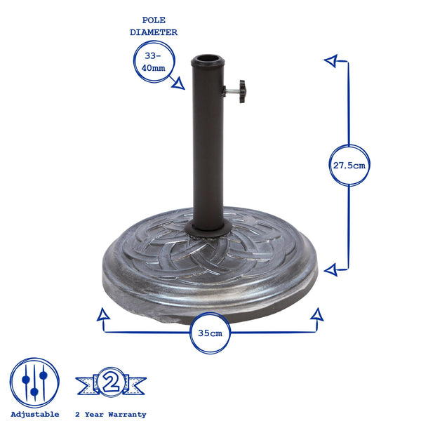 Nicola Spring 12kg Concrete Parasol Base