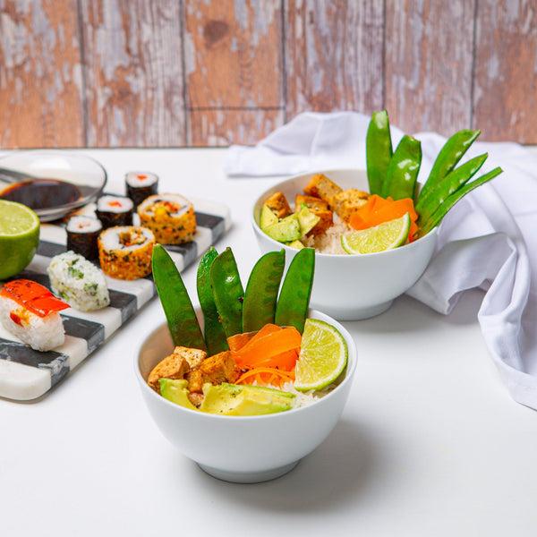 Nicola Spring 13cm White Rice Bowls - Pack Of Six