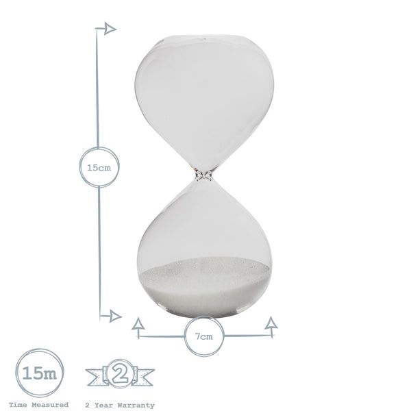 Nicola Spring 15 Minute Glass Sand Timer