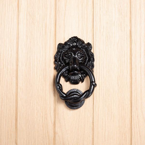 Nicola Spring 150mm Black Lion Head Door Knocker