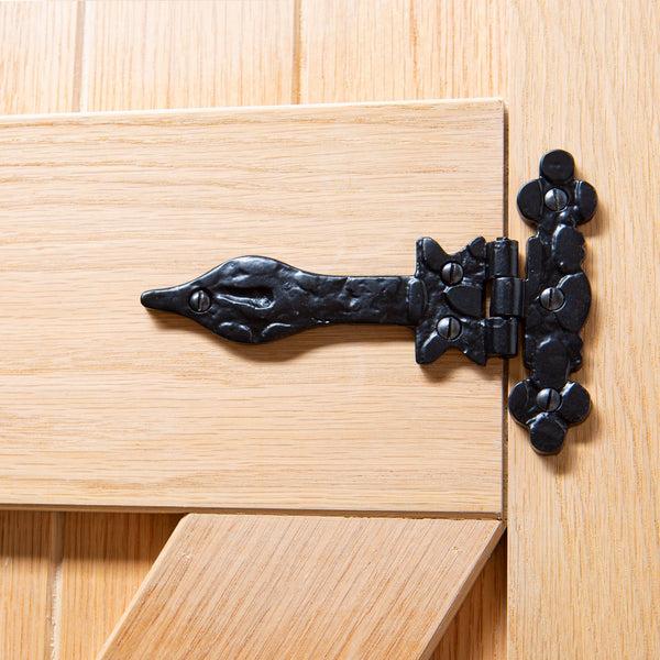 Nicola Spring 155mm Black Ornate T-Hinge