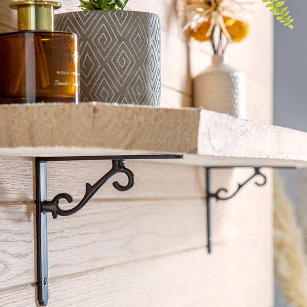 Nicola Spring 155mm Scroll Iron Shelf Bracket