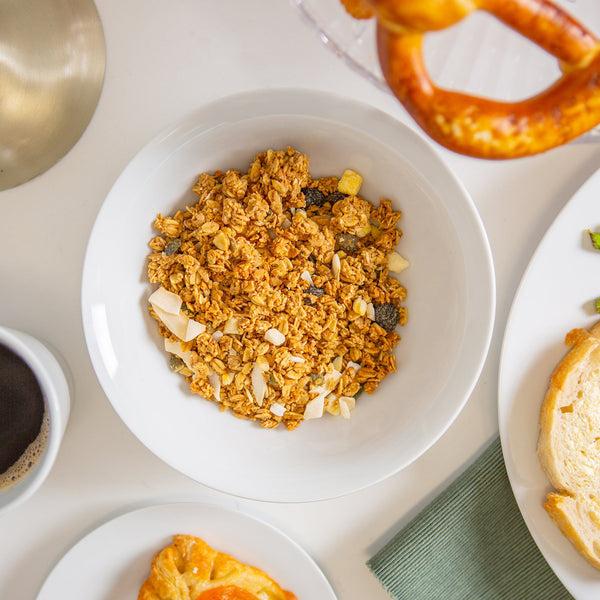 Nicola Spring 18cm White Cereal Bowls - Pack Of Six