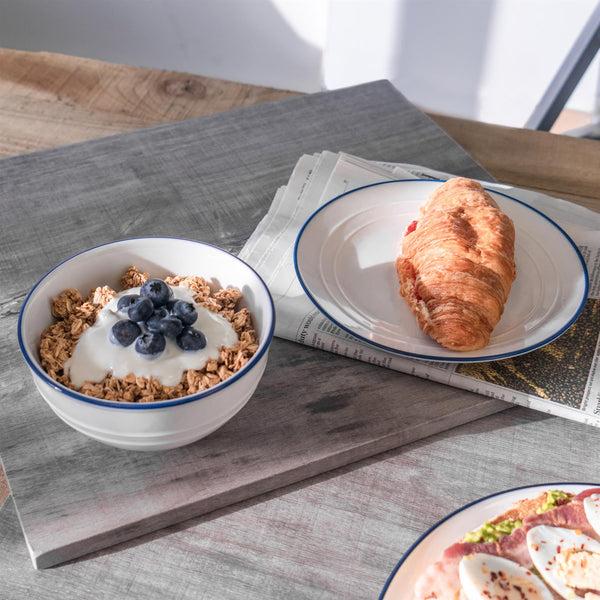 Nicola Spring 18pc Farmhouse Porcelain Dinner Set